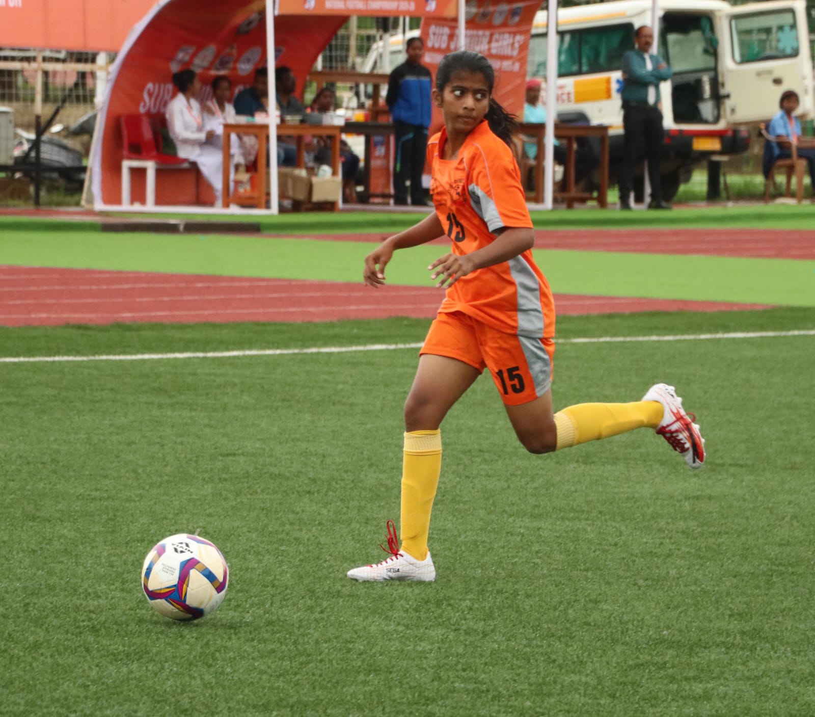 Marchala student Akshara selected for the National Football Championships