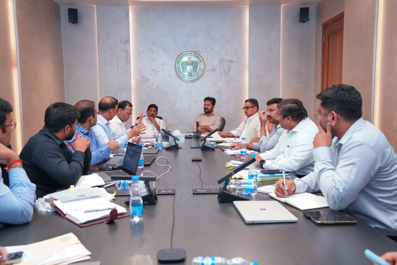Revanth Reddy and Bhatti Vikramarka review Yadadri Thermal Power Plant