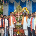 వినాయక మండపాలను సందర్శించిన సామ రంగారెడ్డి, మొద్దు లచ్చిరెడ్డి Sama Ranga Reddy and Moddu Lachireddy visit Vinayaka mandapams