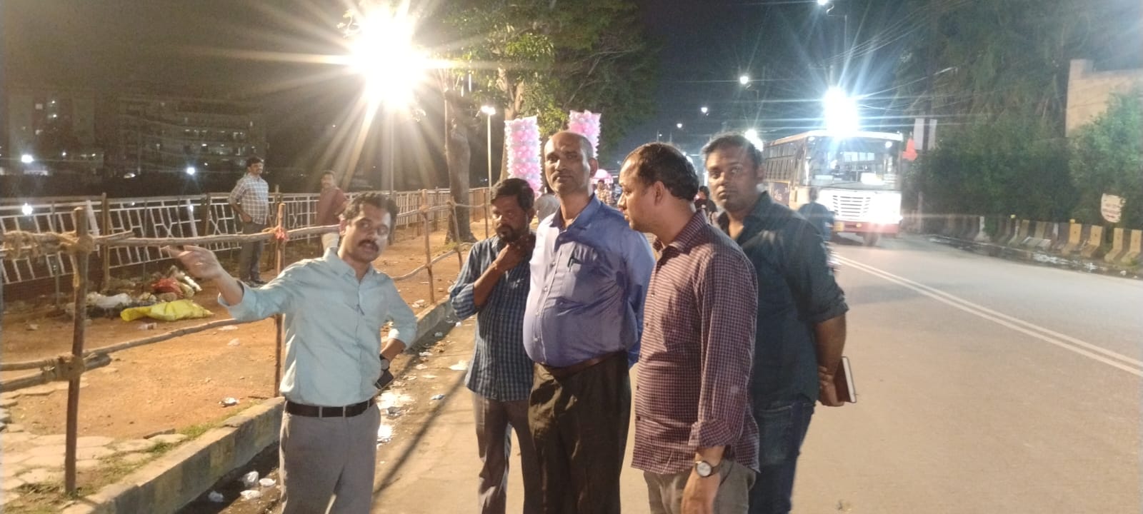 Zonal Commissioner Vikas Mahato inspects arrangements for Ganesh immersion