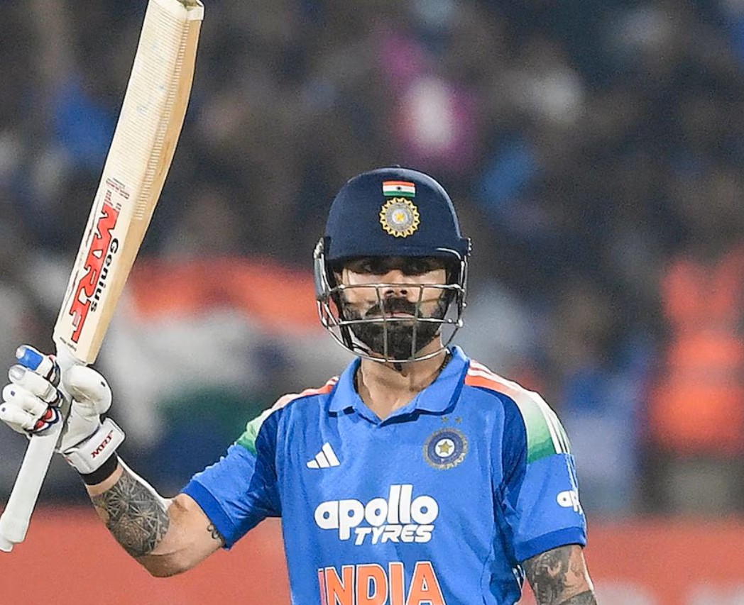 Virat Kohli celebrates his 15,000 ODI runs and 86th international century